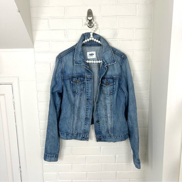Old Navy Denim Jacket Size L - Picture 1 of 11